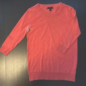 JCrew Teddy sweater, size XS, Heather Nantucket red